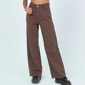 Princess Polly DNM Brown Jeans